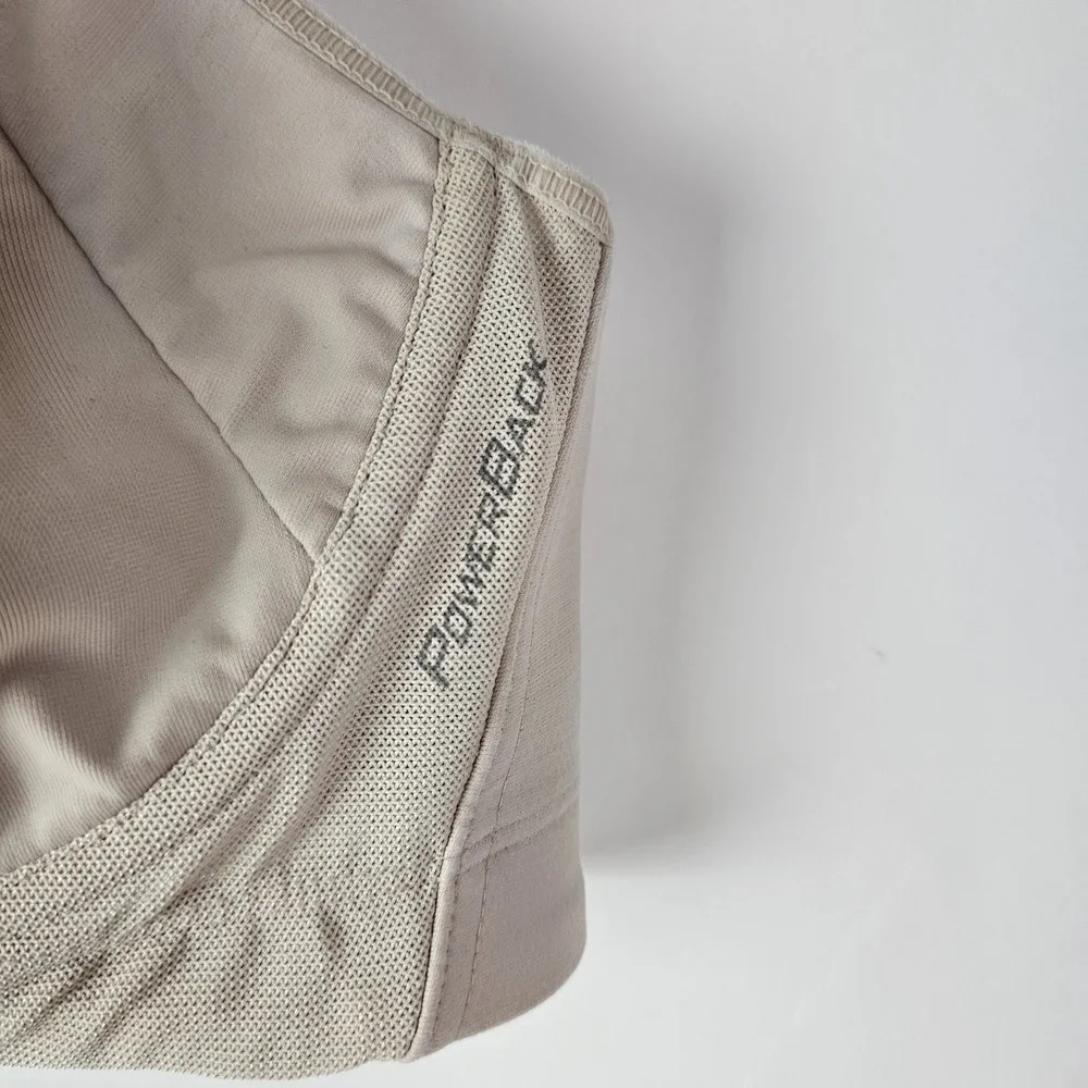 Champion 40C Beige Underwire Racerback Sports Bra Double Dry 1694 Powerback Gym